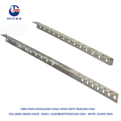 13 Holes Cross-Arm Galvanized Steel Hot Dip Fastening Point For Deadending &amp; Suspension