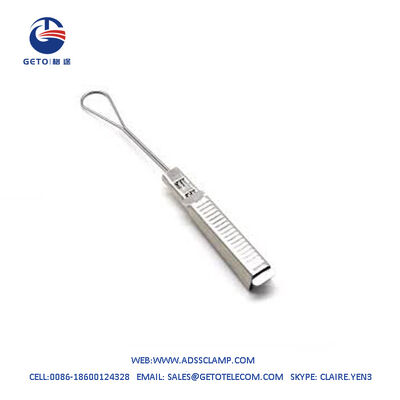 Stainless Steel FTTH Drop Wire Clamp Corrosion Resistant Optical Cable Tension Clamp for Telecommunication