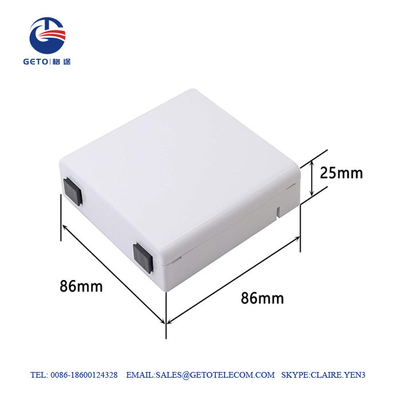 FTTH Sc / APC Faceplate Wall Socket OEM Fiber Terminal Box IP65