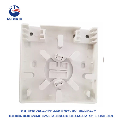 2 Port Fiber Optic Faceplate Box Wall Plate Outlet Empty Loaded