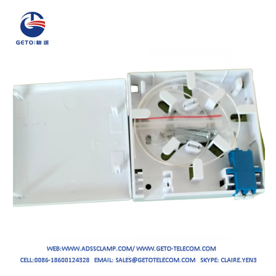 2 Port Fiber Optic Faceplate Box Wall Plate Outlet Empty Loaded