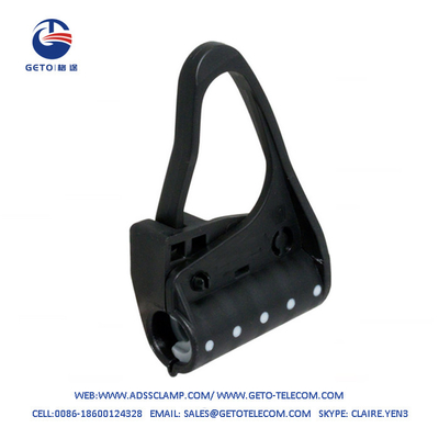 Plastic ADSS Suspension Clamp Round Flat Cables 6mm Span Max 70m
