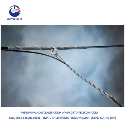 Short Span Helical Preformed Armor Rod Spiral Suspension Clamp FTTH Networks