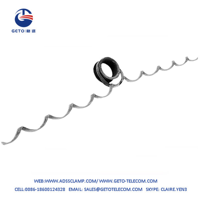 Short Span Helical Preformed Armor Rod Spiral Suspension Clamp FTTH Networks