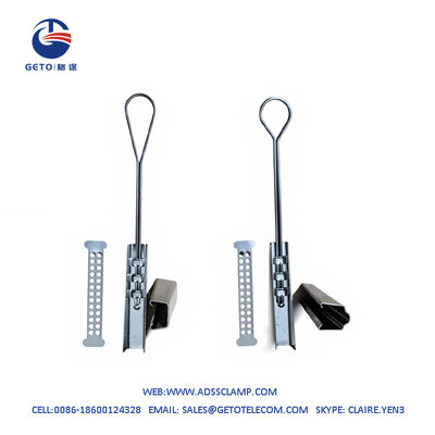 Stainless Steel FTTH Drop Wire Clamp Corrosion Resistant Optical Cable Tension Clamp for Telecommunication