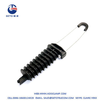 Aerial ADSS Cable Clamp Wedge Type Plastic Fiber Clamp  16mm