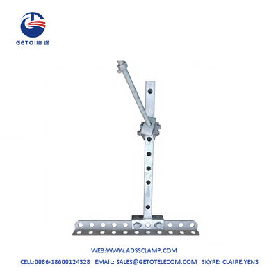 11 Holes Cross Arm For Outdoor Pole Hot Dip Galvanized Steel ISO9001