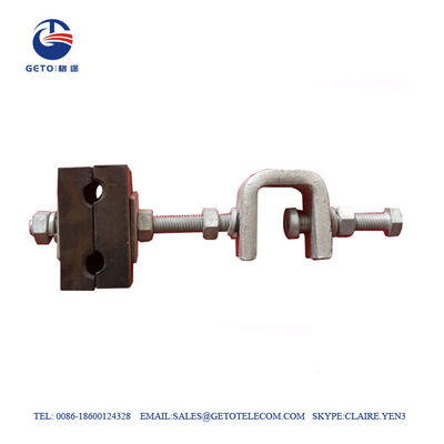ADSS / OPGW Fitting Down Lead Clamp For Tower