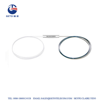 Plc Steel Tube Bare 1x2 Fiber Splitter 250um No Connector